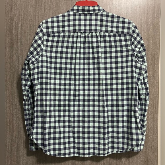 Duluth Trading Company Plaid - Aqua & Navy - Size Large - Picture 9 of 11